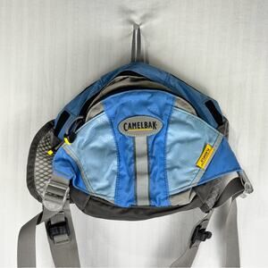 CamelBak Flashflo Hydration Pack Blue & Gray Ergonomic Waist Belt Hiking Bag